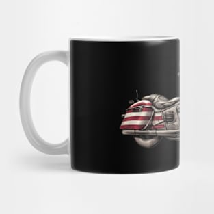 Motorcycle Biker Motorcycle Usa Flag Rider Mug